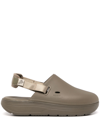 Suicoke Cappo Round Toe Slingback Sandals In Green