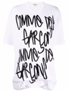 Comme Des Garçons Logo Print T-shirt In White