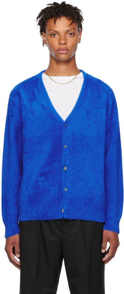 【早い者勝ち】stussy shaggy cardigan blue Shaggy Cardigan – Premier