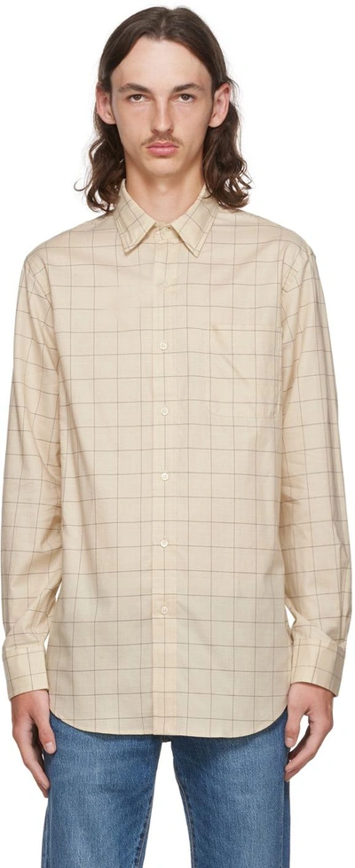 Polo Ralph Lauren Beige Cotton Shirt In 5693a Khaki/brown Mu