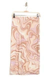Afrm Lynch Printed Skirt In Summer Marble