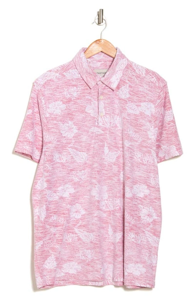 Coastaoro Comesa Reverse Floral Polo In Red