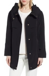 GALLERY PLEATED COLLAR A-LINE WATER REPELLENT RAINCOAT