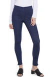 Nydj High Waist Side Slit Pull-on Ankle Skinny Jeans In Clean Vista