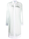 Off-white Free Winona-print Shirt Dress In Light Blue Black