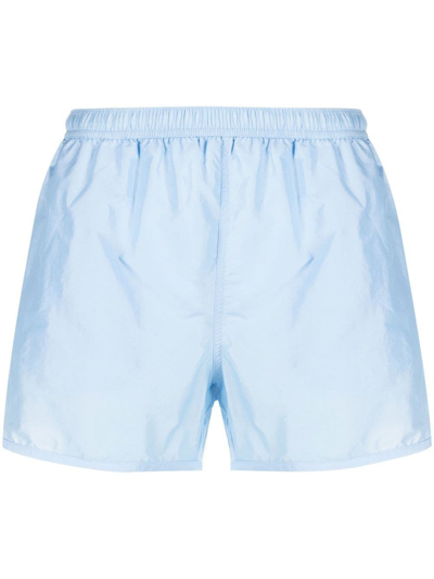 Ami Alexandre Mattiussi Straight-leg Swimming Shorts In Blue