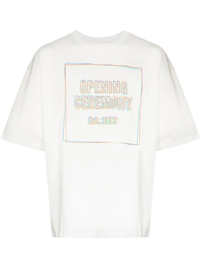 Opening Ceremony Logo-print Short-sleeve T-shirt In White