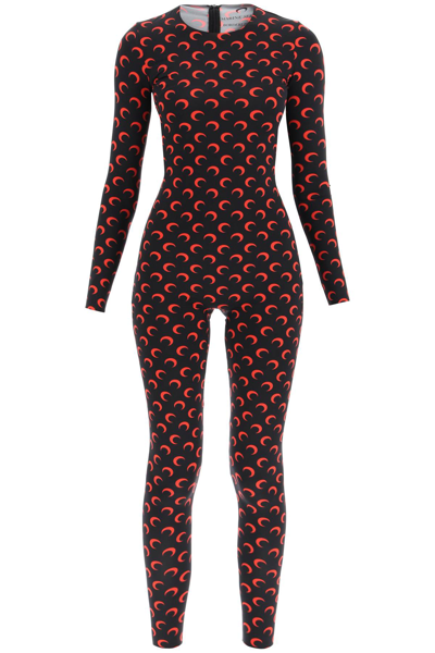 Marine Serre All Over Moon Catsuit In Mixed Colours | ModeSens