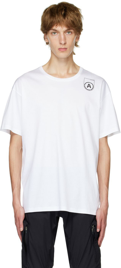 Acronym Logo Cotton T-shirt In White