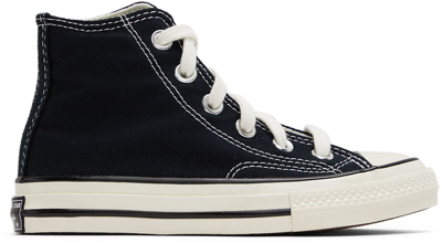 Converse Kids Black Chuck 70 Vintage Sneakers In Black/black/egret