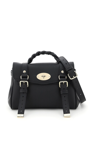 Mulberry Alexa Grained Leather Mini Bag In Black