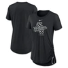 NIKE NIKE BLACK CHICAGO WHITE SOX SIDE CINCH FASHION TRI-BLEND PERFORMANCE T-SHIRT