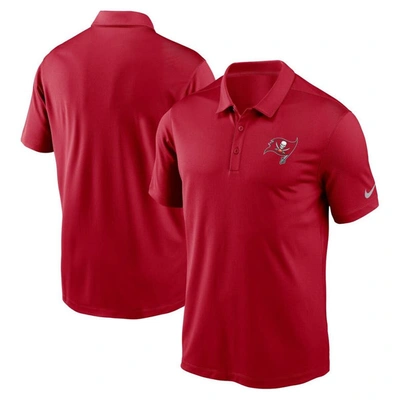 Nike Red Tampa Bay Buccaneers Sideline Victory Stripe Performance Polo