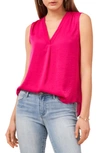 VINCE CAMUTO RUMPLED SATIN BLOUSE