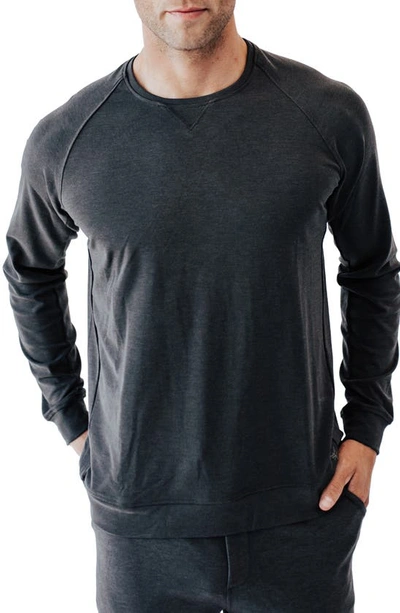 Cozy Earth Ultrasoft Crewneck Sweatshirt In Charcoal