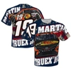 STEWART-HAAS RACING STEWART-HAAS RACING TEAM COLLECTION WHITE MARTIN TRUEX JR BASS PRO SHOPS SUBLIMATED PATRIOTIC TOTAL 