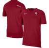 Nike Crimson Oklahoma Sooners 2022 Coaches Uv Performance T-shirt In Crimson