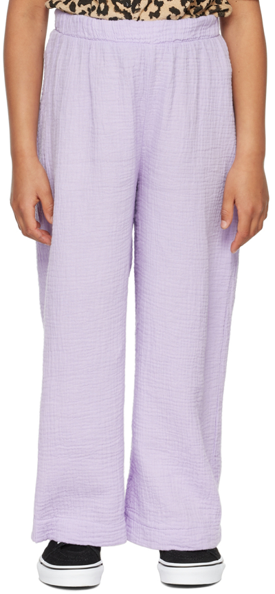 Daily Brat Kids Purple Ava Lounge Pants In Lavender