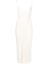 Shop Rag & Bone White Asher Backless Midi Dress
