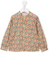 Bonpoint Girls Pink Floral Liberty Blouse In Pink