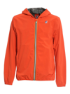 K-way Men's Orange Polyester Outerwear Jacket