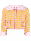 MOSCHINO MOSCHINO WOMEN'S YELLOW COTTON JACKET,A050204172033 40