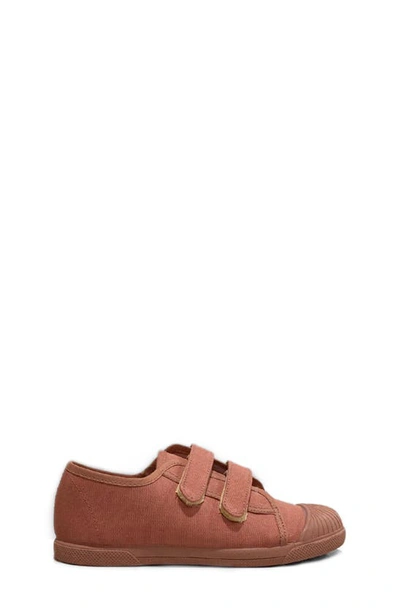 Childrenchic Kids' Double Strap Canvas Trainer In Rosewood