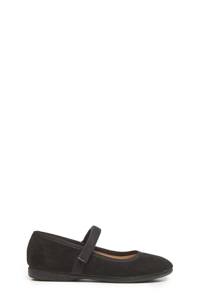 Childrenchic Kids' Suede Mary Jane In Black