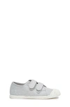 Childrenchic Kids' Double Strap Canvas Sneaker In Grey