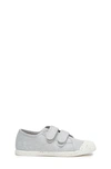 Childrenchic Double Strap Canvas Sneaker In Grey