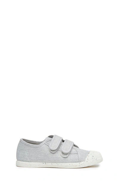 Childrenchic Kids' Double Strap Canvas Trainer In Grey