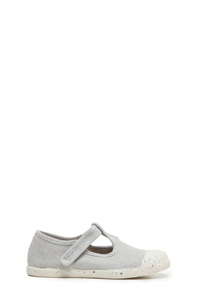 Childrenchic Kids' T-strap Canvas Sneaker In Grey
