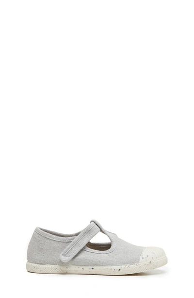 Childrenchic Kids' T-strap Canvas Trainer In Grey