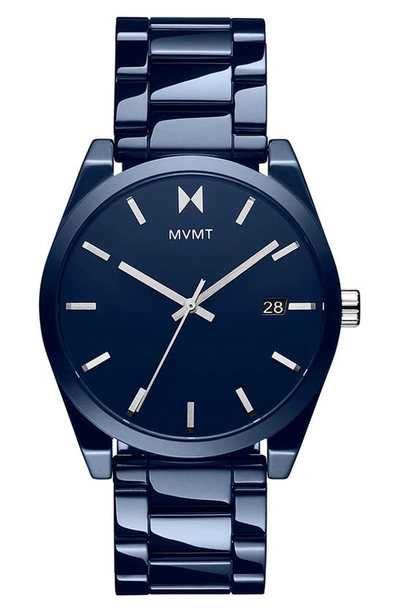 Mvmt Men's Element Blue Ceramic Bracelet Watch 44mm