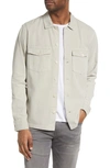 Allsaints Spotter Button-up Shirt Jacket In Oat Taupe