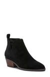 Lucky Brand Fallila Suede Bootie In Black Oilsue