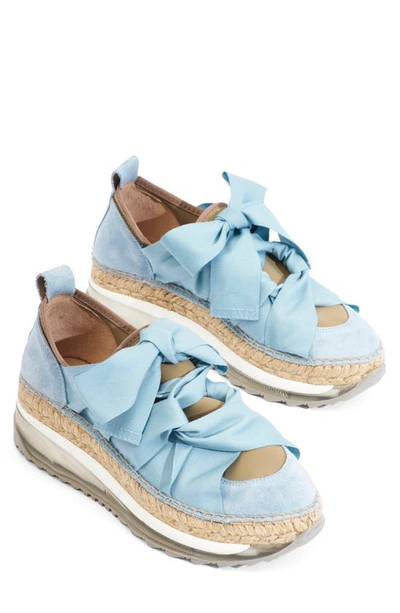 Free People Chapmin Espadrille Sneaker In Celeste Blue