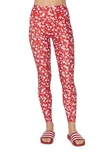 Spiritual Gangster Intent Eco Jersey High-waist Legging In Verona Floral Print In Pink