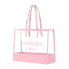 Carmen Sol Taormina Clear Large Tote In Baby-pink