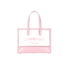 Carmen Sol Venezia Clear Mini Tote In Baby-pink