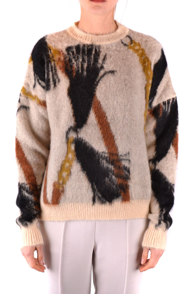 Alysi Women's White Other Materials Sweater