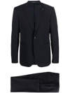 Tagliatore Single-breasted Wool Suit In Blu
