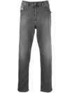Diesel 2005 D-fining Tapered Jeans In Grey