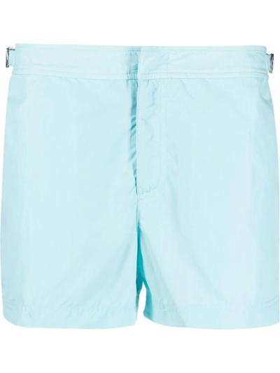 Orlebar Brown Springer Side-strap Swim Shorts In Blue
