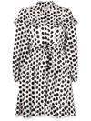 Diane Von Furstenberg Chicago Polka-dot Print Dress In White