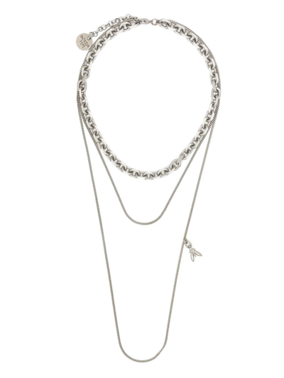 Patrizia Pepe Chain-detail Choker Necklace In Silver