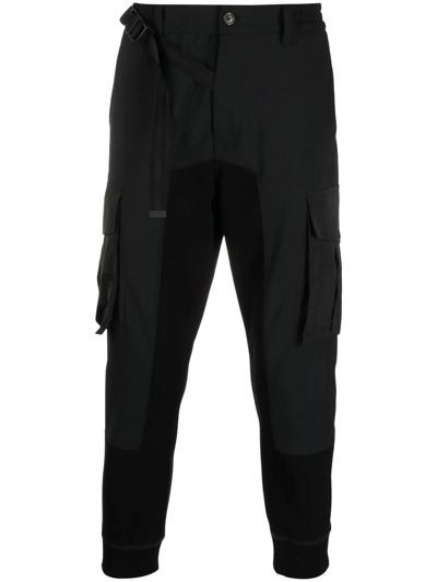 Dsquared2 Multiple Cargo-pocket Detail Trousers In Nero