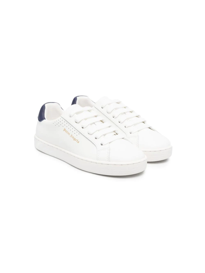 Palm Angels Kids' Little Boy's & Boy's Palm 1 Leather Sneakers In White