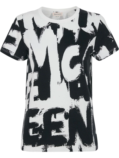 Alexander Mcqueen Graphic-print T-shirt In White