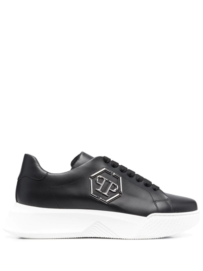 Philipp Plein Godzilla Hexagon 运动运动鞋 In Black